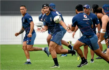  ?? PHOTOSPORT ?? The Warriors are working hard in training as the new NRL season approaches.