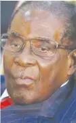  ??  ?? Mr Mugabe