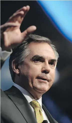  ??  SEAN KILPATRICK/THE CANADIAN PRESS ?? Premier Jim Prentice is warning Albertans of the bitter fiscal medicine to come: spending cuts, certainly; tax increases, maybe.