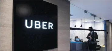  ?? ANTHONY WALLACE / AFP / GETTY IMAGES ?? Companies like Uber that don’t make anything but simply connect unused assets with customers, can be an attractive concept to an investor, writes Bruce Croxon.