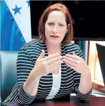  ?? FOTO: EL HERALDO ?? Heide Fulton es la actual representa­nte del gobierno de Estados Unidos en Honduras.