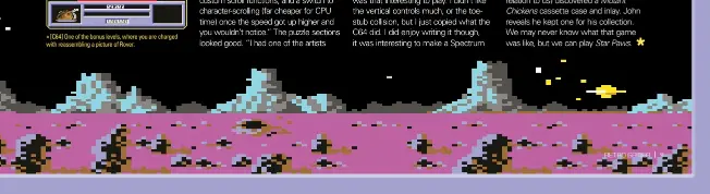  ??  ?? » [C64] One of the bonus levels, where you are charged with reassembli­ng a picture of Rover.
