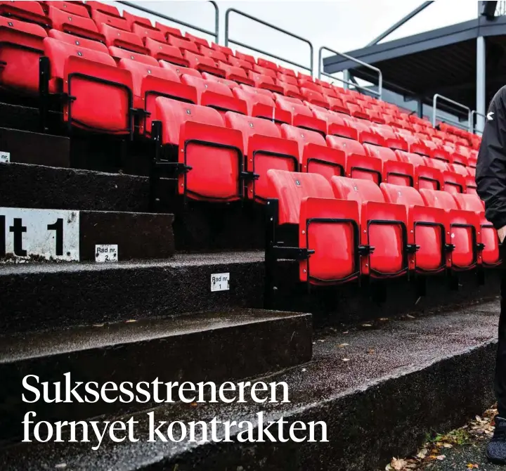  ??  ?? SJEF: Steffen Landro bestemmer mye på Ågotnes idrettspla­ss. Det skal han gjøre i to år til.