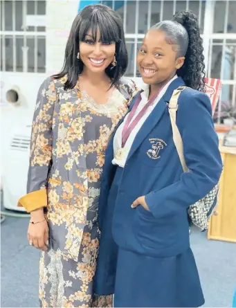  ?? TWITTER ?? MOTHER and daughter, Khanyi Mbau and her 13-year-old daughter have become the latest victims of cyber bullying. |