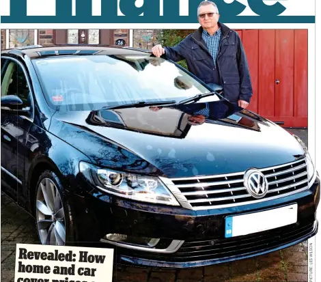  ?? ?? ‘SIXTH SENSE’: Richard Ansell found cheaper cover for his Volkswagen CC