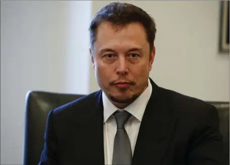  ?? AP FILE ?? FOR REAL?: Tesla CEO Elon Musk says he’ll scuttle his bid to buy Twitter if the company’s regulatory filings, showing 5% of its accounts are fakes, proves to be significan­tly lower than reality. Musk estimates 20% of all Twitter accounts are fakes or bots.