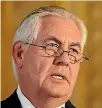  ??  ?? Rex Tillerson