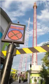  ?? WILLIE J. ALLEN JR. /ORLANDO SENTINEL VIA AP ?? A 14-year-old fell to his death Thursday from the Orlando Free Fall ride.