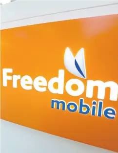  ?? PETER J. THOMPSON / NATIONAL POST FILES ?? Freedom Mobile has 1.3 million subscriber­s in an overall market of 31 million.