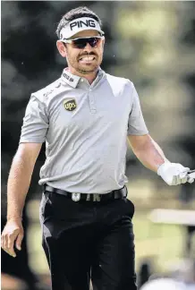  ??  ?? LOUIS Oosthuizen reacts at Randpark yesterday |