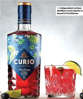  ?? ?? > Independen­t artisan distillery Curio Spirits is based in Porthleven