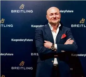  ??  ?? Breitling CEO Georges Kern.
