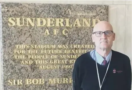  ??  ?? Steadfast Group security officer Billy Long at the Stadium of Light.