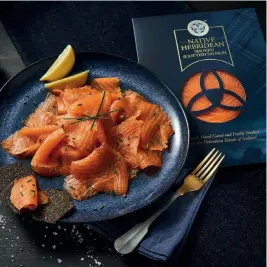  ?? ?? Left: The Scottish Salmon Company’s Native Hebridean Smoked Scottish Salmon