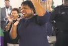  ?? Amazon Studios ?? Stacey Abrams in the documentar­y “All In: The Fight for Democracy.”
