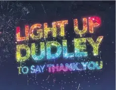  ??  ?? Dudley Council plans a free fireworks and lighting display