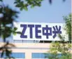  ??  ?? The logo of ZTE Corp is seen on a building in Jiangsu, China. — Reuters