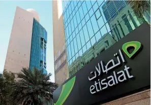  ??  ?? exPANDINg FOOtPRINt: etisalat subscriber base grew to 12.7 million in the quarter.