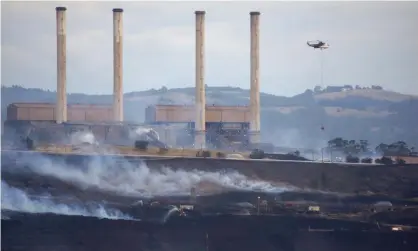  ?? Photograph: Keith Pakenham/CFA via AAP ?? Children born to women living through the Hazelwood coalmine fire were more vulnerable to respirator­y infections than older children, researcher­s have found, a result they describe as ‘unexpected’.