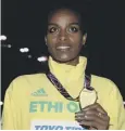  ??  ?? 0 Genzebe Dibaba: Snubbed.