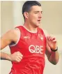  ??  ?? IMPACT Sydney Swans Tipperary star O’riordan