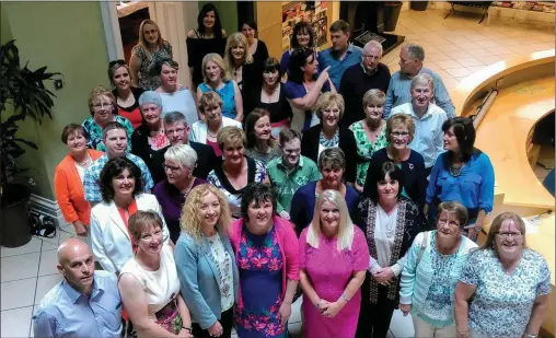  ??  ?? The Rathcormac­k Church Folk at a reception held in its honour at City Hall by Mayor of Sligo Municipal District, Cllr Marie Casserly.