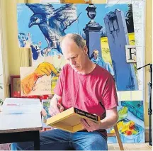  ?? CONTRIBUTE­D ?? Peter Crouse of Margaretsv­ille, N.S., finds a way to balance being a visual arts and drama teacher at Middleton Regional High School with pursuing his own artistic endeavours.