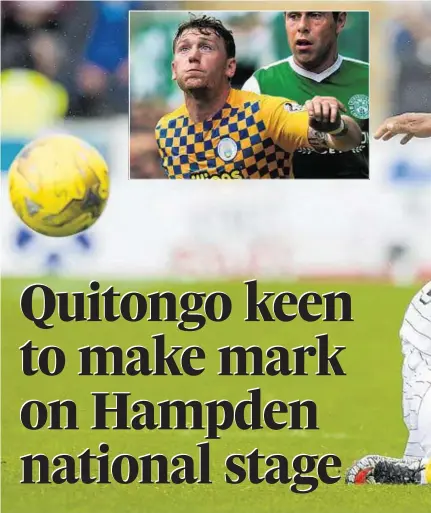  ??  ?? CAPPIELOW CAPABILITI­ES: Former Dons youth player Jai Quitongo has thrived at Morton this season and has impressed new team-mate Michael Doyle, inset, with his performanc­es