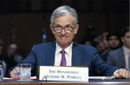  ?? JOSE LUIS MAGANA — THE ASSOCIATED PRESS FILE ?? Federal Reserve Board Chair Jerome Powell testifies before the Senate Committee on Banking, Housing, and Urban Affairs on “The Semiannual Monetary Policy Report to the Congress,” at Capitol Hill in Washington. On Sept. 26, the Federal Reserve issues its latest policy statement and updates its interest-rate and economic projection­s before Powell holds a news conference.