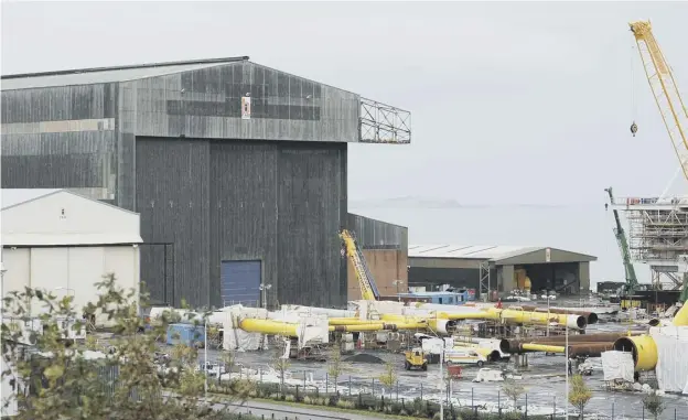  ??  ?? The former Bifab yard at Methil is now set for a welcome jobs boost