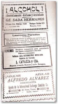  ??  ?? PUBLICIDAD Tirilla de publicidad que se imprimía en el periódico La Opinión.
