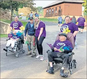  ?? COURTESY OF KEYSTONE VILLAGE AT DOUGLASSVI­LLE ?? Memory care staff and residents from Keystone Villa at Douglassvi­lle attended the Berks County Walk to End Alzheimer’s to raise awareness and support those living with the disease.