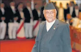  ?? REUTERS ?? ▪ KP Oli will be forced to be pragmatic in maintainin­g balance with India and China, an expert said.