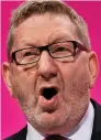  ??  ?? Row: Len McCluskey