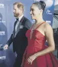  ?? ?? ↑ The Duke and Duchess of Sussex in New York this week