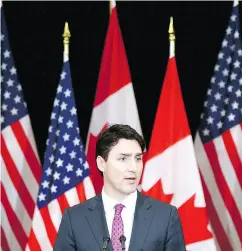  ?? SEAN KILPATRICK / THE CANADIAN PRESS FILES ?? Prime Minister Justin Trudeau’s government deferred tax hikes because of pending U. S. tax policy.