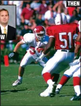  ?? Above photo: NWA Democrat-Gazette File Photo; Inset photo: courtesy University of North Alabama ?? Steadman Campbell (above photo) played two years at Arkansas and returned punts as a sophomore for the Razorbacks. (Inset photo) Campbell is now an assistant coach at North Alabama.