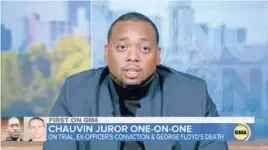  ?? ABC NEWS/GOOD MORNING AMERICA ?? Brandon Mitchell said much of the deliberati­ons were spent going over terminolog­y and “making sure we understood what ... was being asked.”