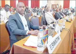  ?? (Courtesy pic) ?? Eswatini Olympic and Commonweal­th Games Associatio­n (EOCGA) Chief Executive Officer (CEO) Maxwell Jele among the delegates during the XXV ANOC General Assembly Crete 2021 in Greece.