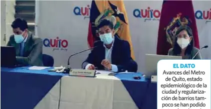  ??  ?? CONTEXTO. En la sesión del 29 de marzo de 2021 se iba a conocer el avance del Metro de Quito, pero no hubo quórum.