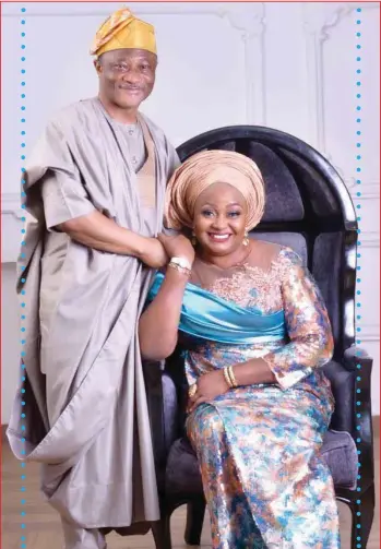  ?? ?? Oyedele with his wife, Omobola