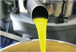  ?? COURTESY THE OLIVE FARM ?? First press olive oil from the Olive Farm is now sold out.