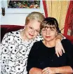  ?? POTTER] [PHOTO PROVIDED BY DEBORAH ?? Deborah Potter is shown in 1996 with her aunt Olivia de Havilland in Paris.
