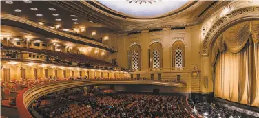  ?? Brandon Patoc ?? In 2021, War Memorial Opera House gets new seats in its Orchestra, Grand Tier and Dress Circle sections.