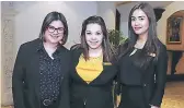  ?? FOTOS: EMILIO FLORES ?? Paola Hernández, Jennifer Archaga y Allisson Escoto.
