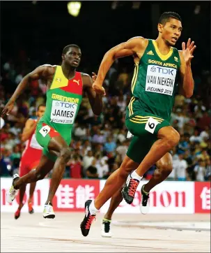  ?? Photo: eNCA ?? In the mix… South African track star Wayde van Niekerk.