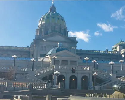  ?? PAUL MUSCHICK/THE MORNING CALL ?? A Democrat-controlled House could create an easier path for Democratic Gov.-elect Josh Shapiro to accomplish his agenda. Above is the Pennsylvan­ia Capitol.