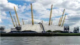  ??  ?? The O2 Arena, located in the Royal Borough of Greenwich, can normally seat up to 20,000