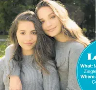  ??  ?? Mackenzie (left) and Maddie Ziegler are inspiring other teenagers.