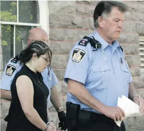  ?? SUSAN BRADNAM / POSTMEDIA NEWS FILES ?? Terri-Lynne McClintic, seen at her trial, pleaded guilty to the first-degree murder of eight-year-old Tori Stafford in 2010. Her prison transfer has sparked outrage.
